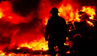 a fire "emergency scene"